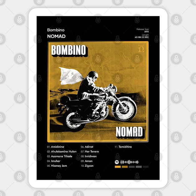 Bombino - Nomad Tracklist Album Magnet by 80sRetro